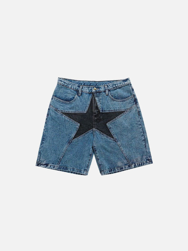 Fvshya Star Patchwork Jorts