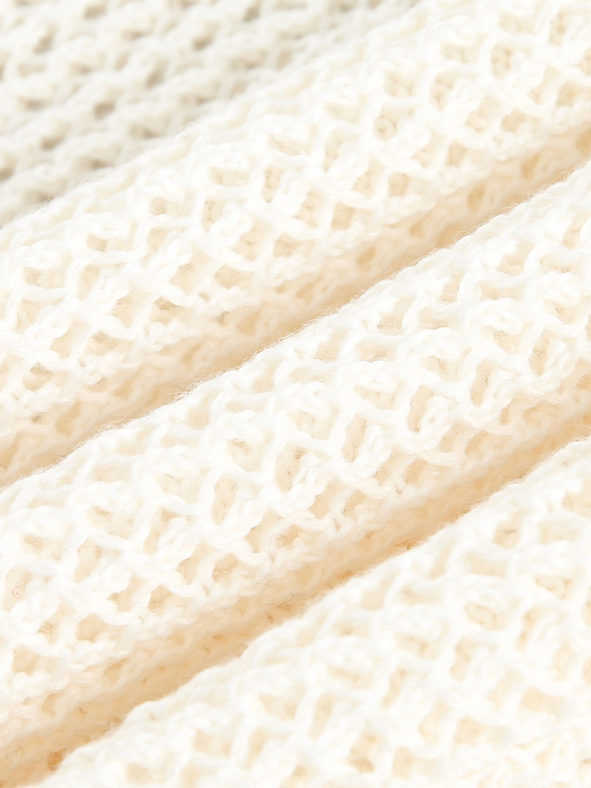 Fvshya Vintage Ripped Long Sleeve Knitted Jersey V-Neck Sweater