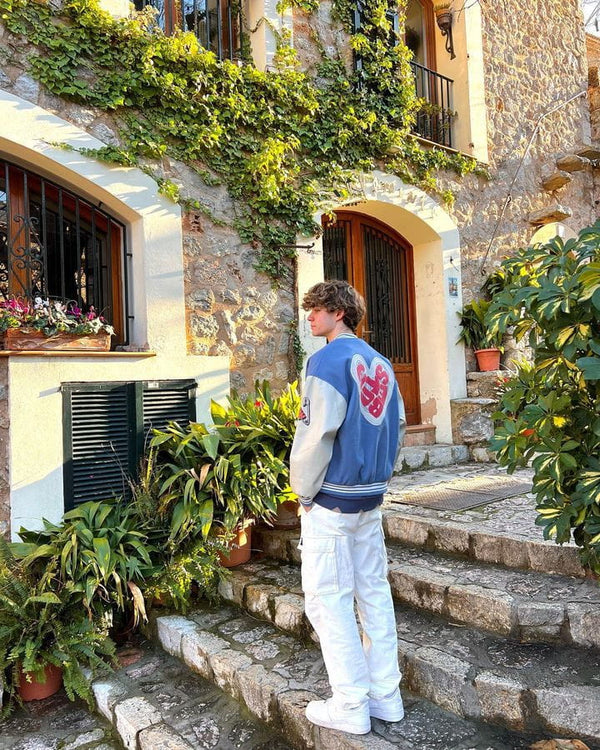 Fvshya "Street Star" Letter Love Foaming Jacket