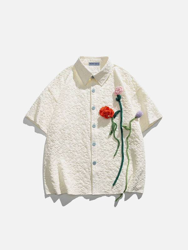 Fvshya Floral Bloom Short Sleeve Shirt