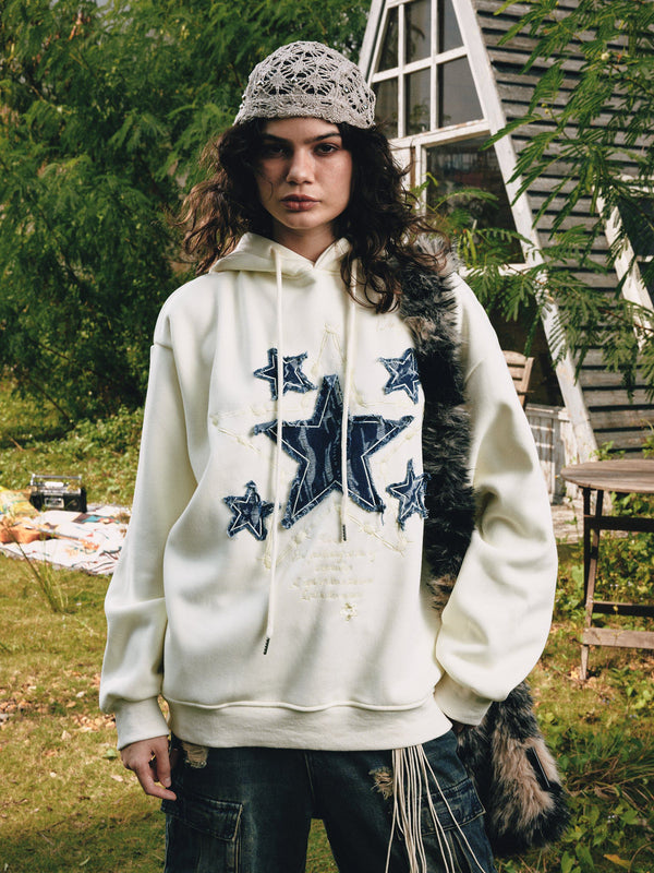 Fvshya Star Applique Hoodie