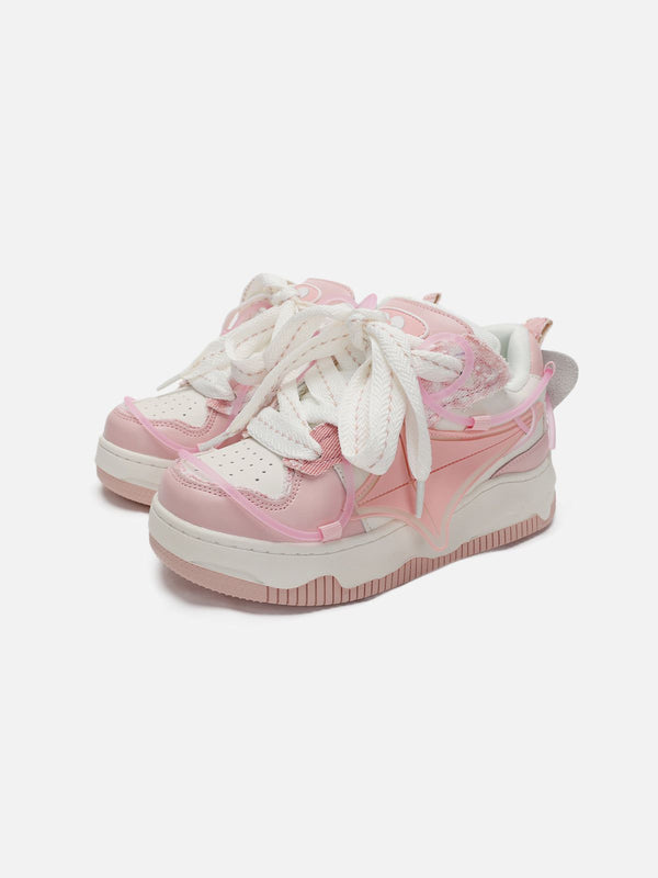 Fvshya Starry Climb Color Blocking Patchwork Skate Shoes