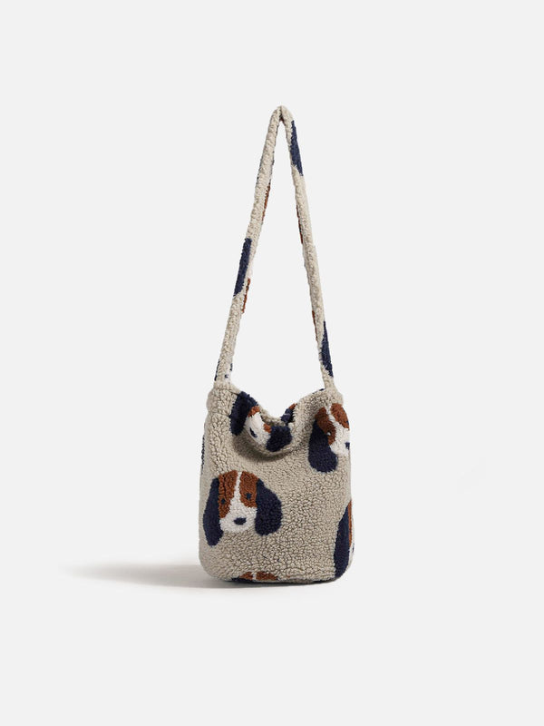 Fvshya Cartoon Dog Plush Bag