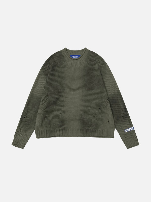 Fvshya Washed Distressed Sweater