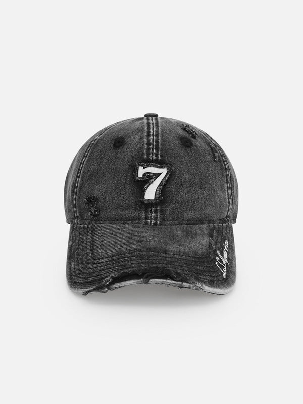 Fvshya Number Washed Distressed Cap