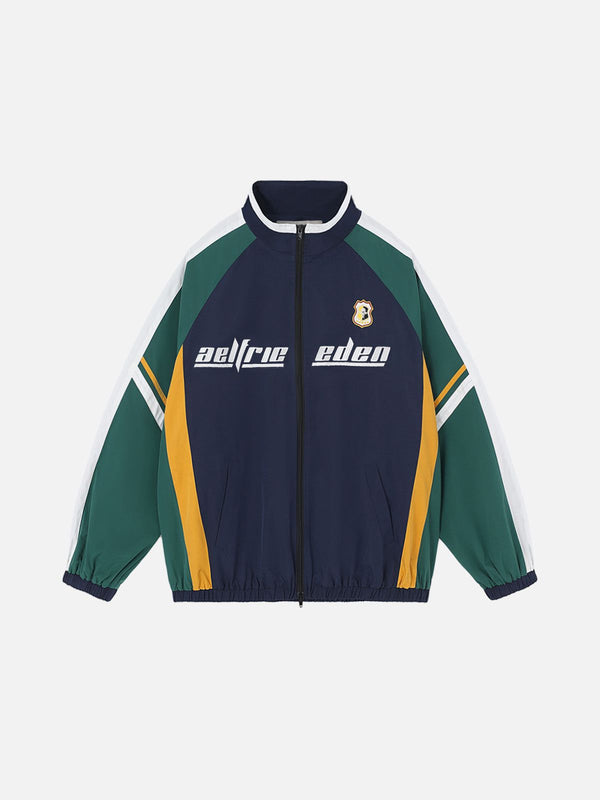 Fvshya Vintage Color Blocking Jacket