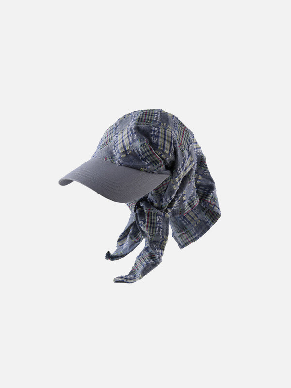 Fvshya Plaid Patchwork Cap