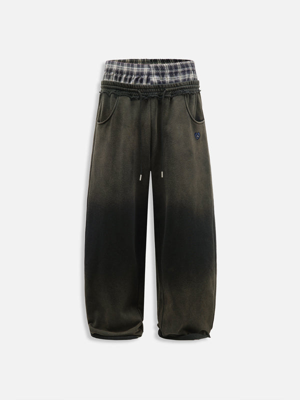 Fvshya Double Waist Washed Baggy Sweatpants