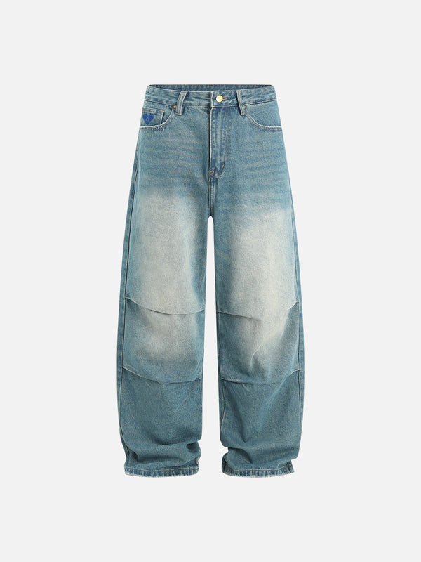 Fvshya Wrinkle Distressed Baggy Jeans