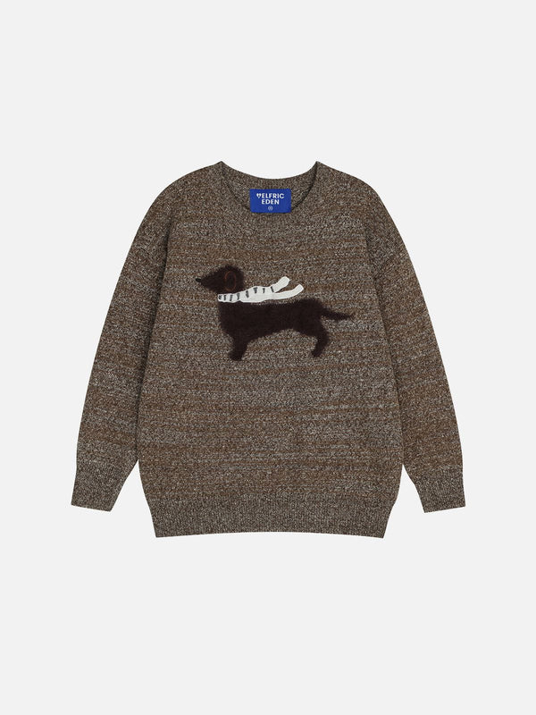 Fvshya Scarf Dachshund Sweater