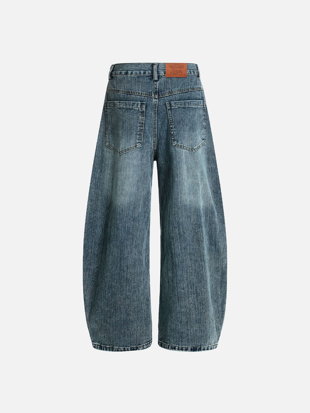 Fvshya Embroidery Baggy Barrel Jeans