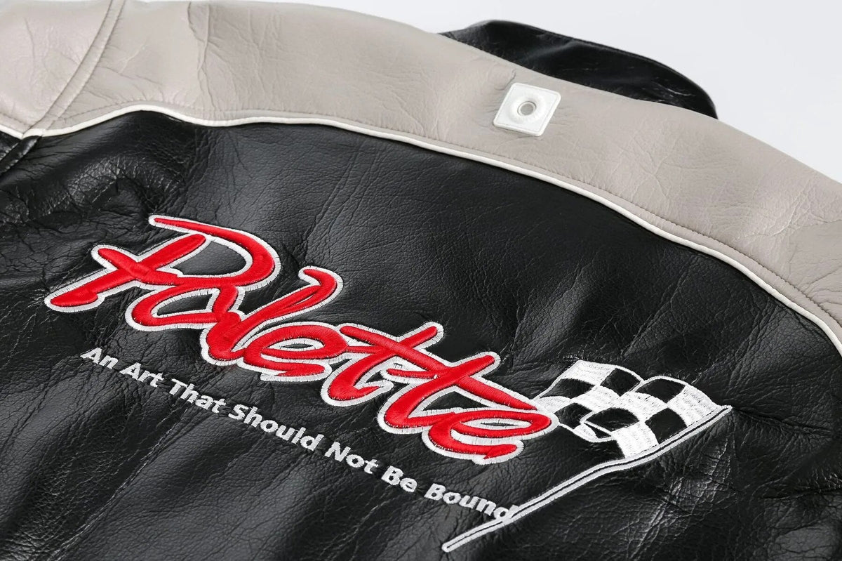 Fvshya Retro Racing Racer Jacket