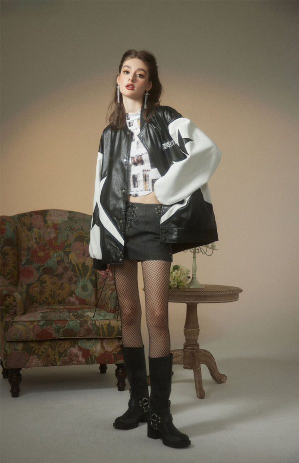 Fvshya "Street Star" Leather Jacket