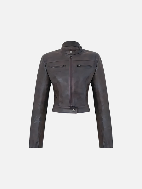 Fvshya Street Leather Jacket Set