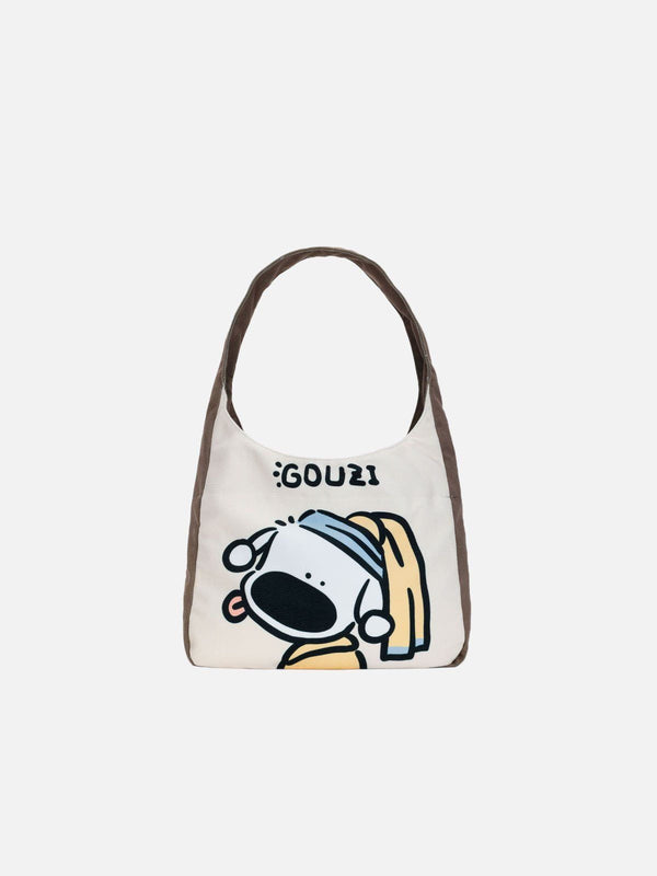 Fvshya Creative Puppy Pattern Canvas Bag