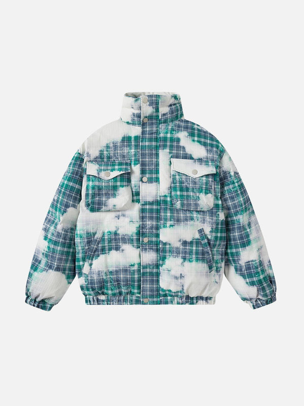 Fvshya Cloud Plaid Graphic Coat