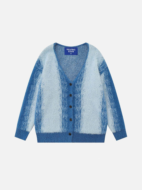 Fvshya Color Blocking V-Neck Cardigan