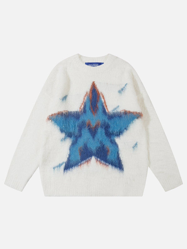 Fvshya Star Jacquard Wool Blend Sweater