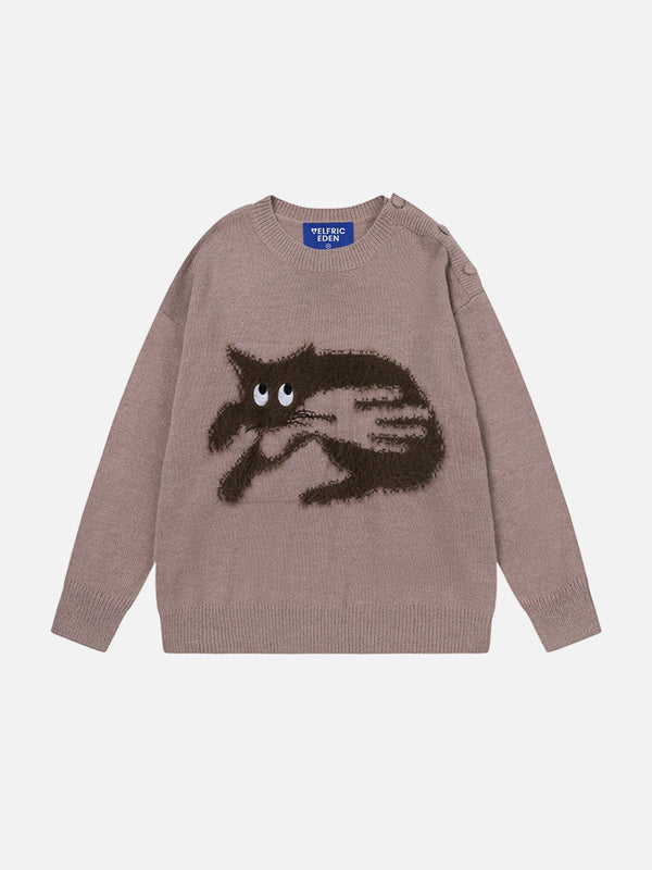 Fvshya Cute Cat Sweater