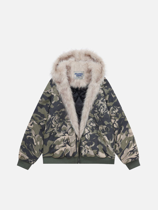 Fvshya Camouflage Cropped Coat