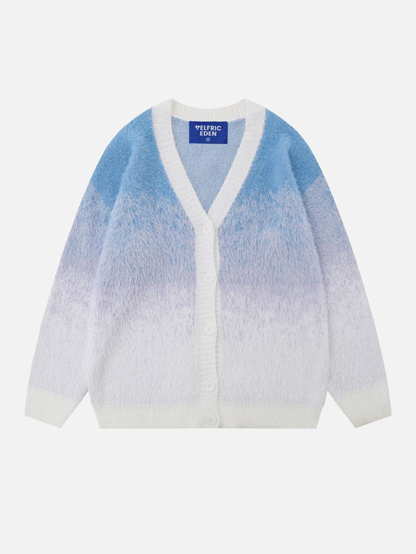 Fvshya Gradient V-Neck Cardigan