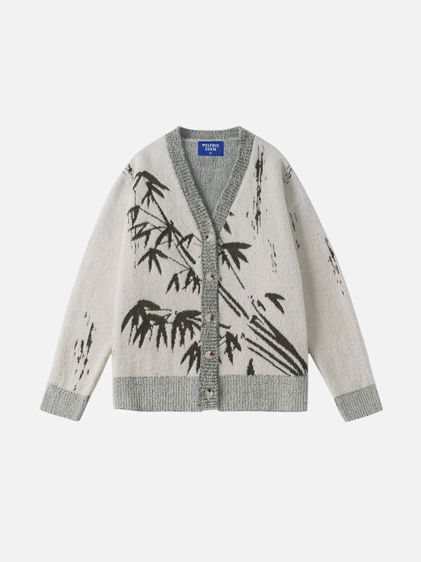 Fvshya Bamboo Jacquard Cardigan
