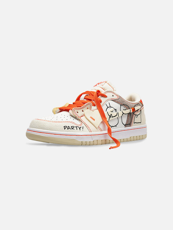 Fvshya Floating Heart Party Skate Shoes