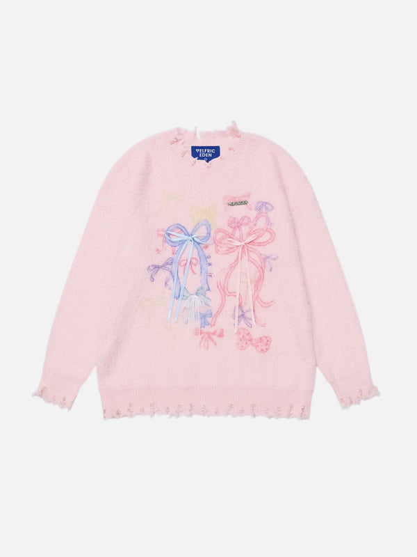Fvshya Bow Ribbon Sweater