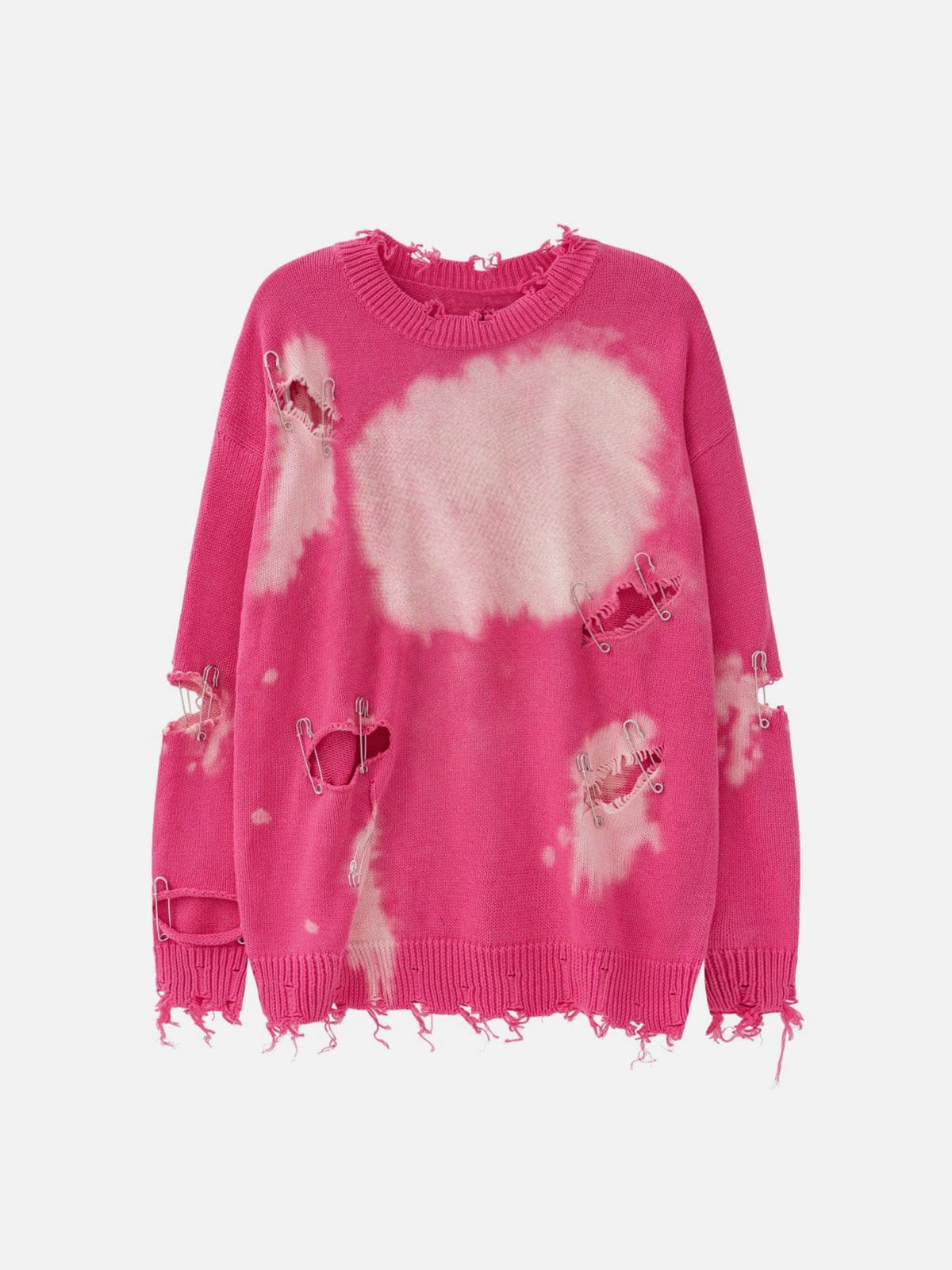 Fvshya Paperclip Broken Design Knit Sweater