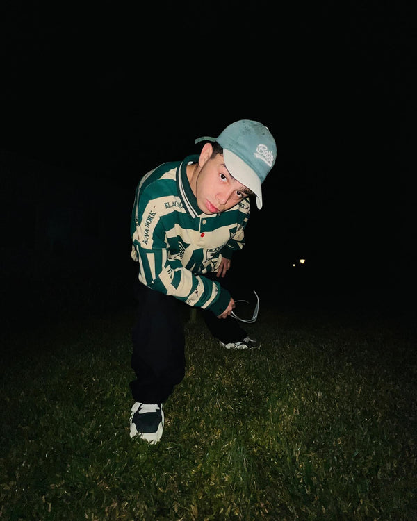 Fvshya PreMix Black Word Polo Shirt