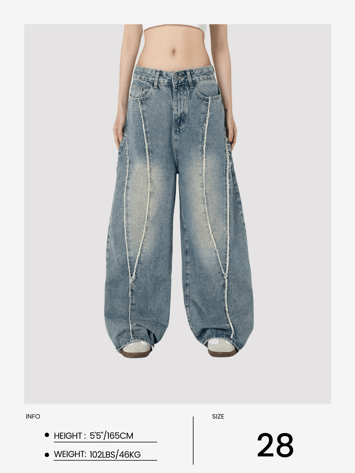Fvshya Fringe Baggy Jeans