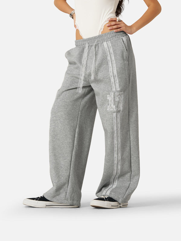Fvshya Lace Number Baggy Sweatpants